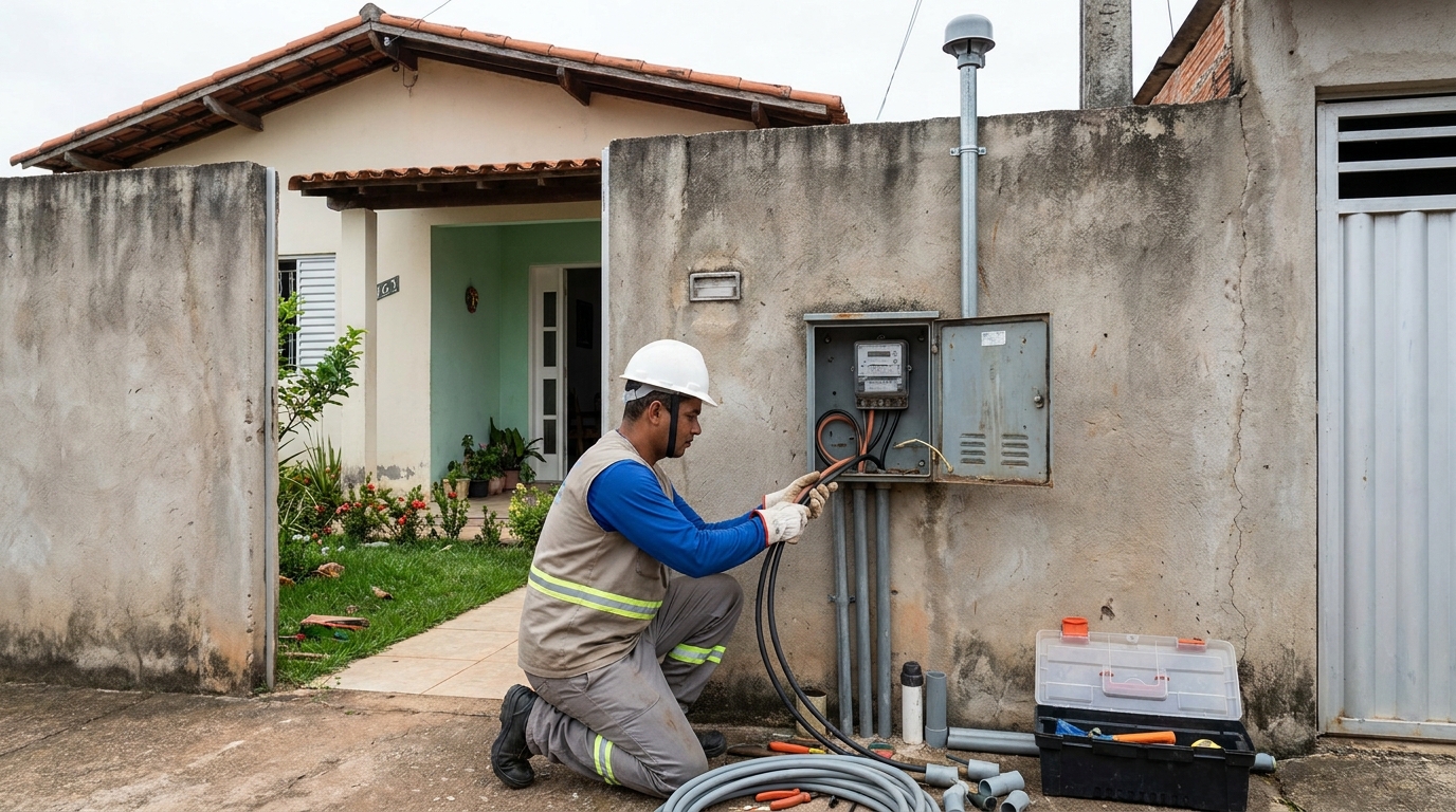 Instalacao de padrao de energia em Feira de Santana‑BA