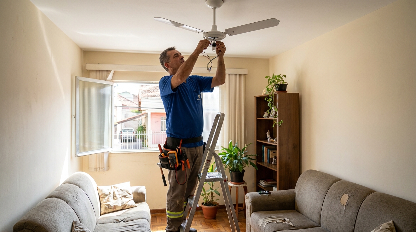 Instalacao de ventilador de teto em Feira de Santana‑BA